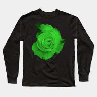 Green Rose Long Sleeve T-Shirt